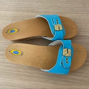 Dr Scholls wooden slides